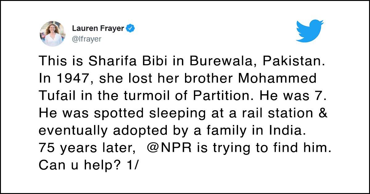 This Tragic Story Of Siblings Being Separated During The 1947 Partition Will Leave You Teary Eyed