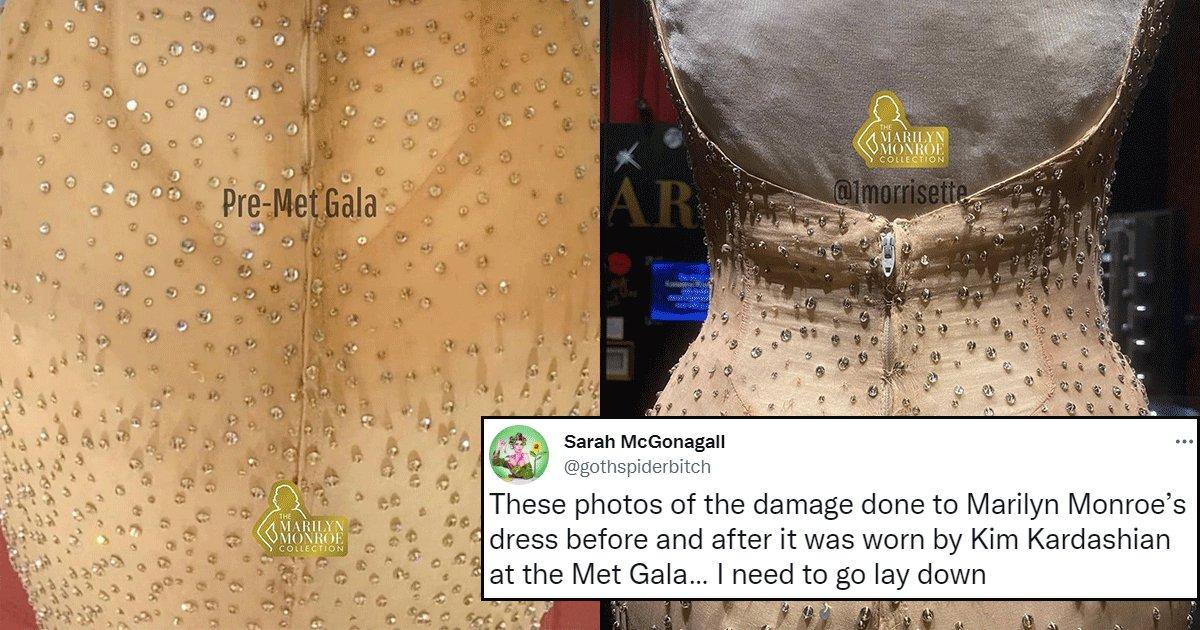 Kim Kardashian Apparently Damaged Marilyn Monroe’s 60-Year-Old Iconic Dress & People Are Not Happy