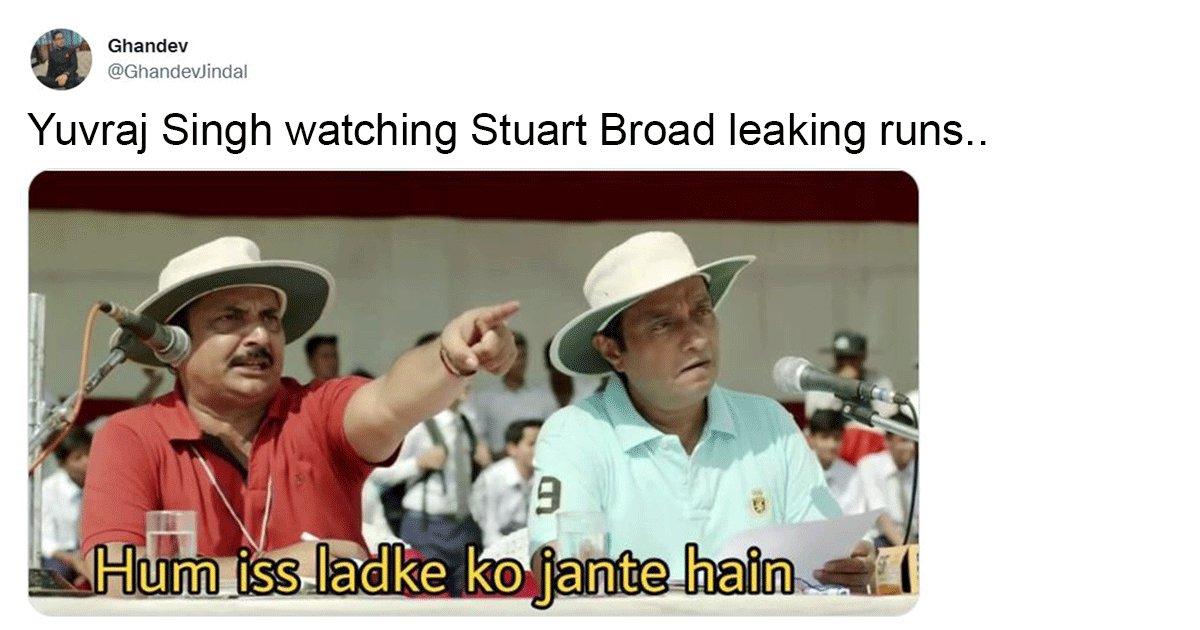 Stuart Broad Getting Hit For 35 Runs In An Over By Bumrah Is Giving Desis Yuvraj Singh Flashbacks