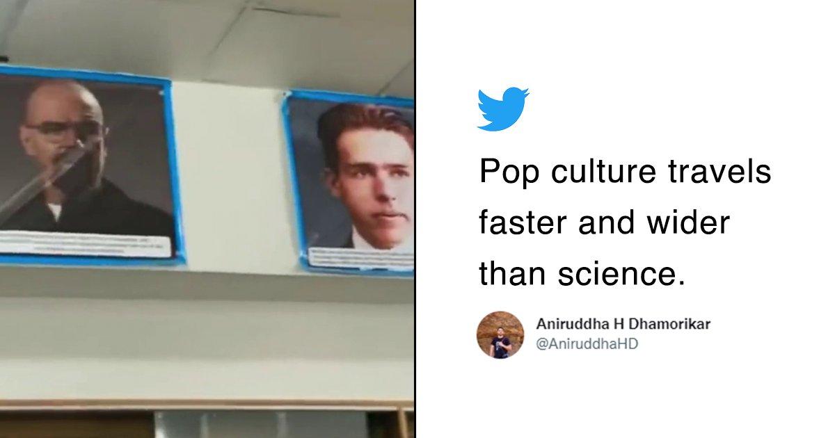 In A Goof Up, School Lab Uses A Pic Of Breaking Bad’s Walter White Instead Of Werner Heisenberg