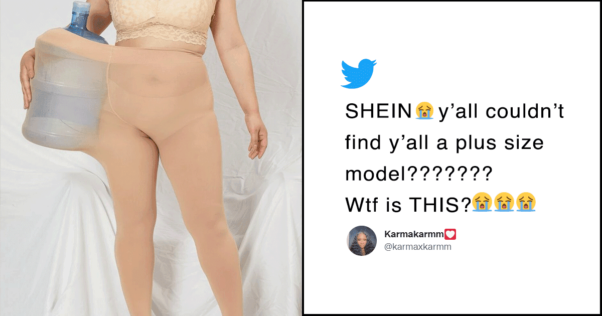 Shein In Hot Water For ‘Plus-Size’ Model Posing With Water Dispenser