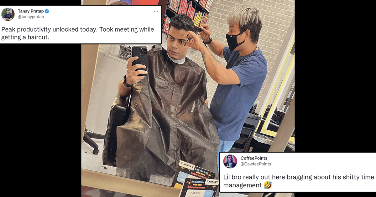 Startup Founder Has Twitter Choking On ‘Peak Productivity’ By Attending Meeting From A Salon