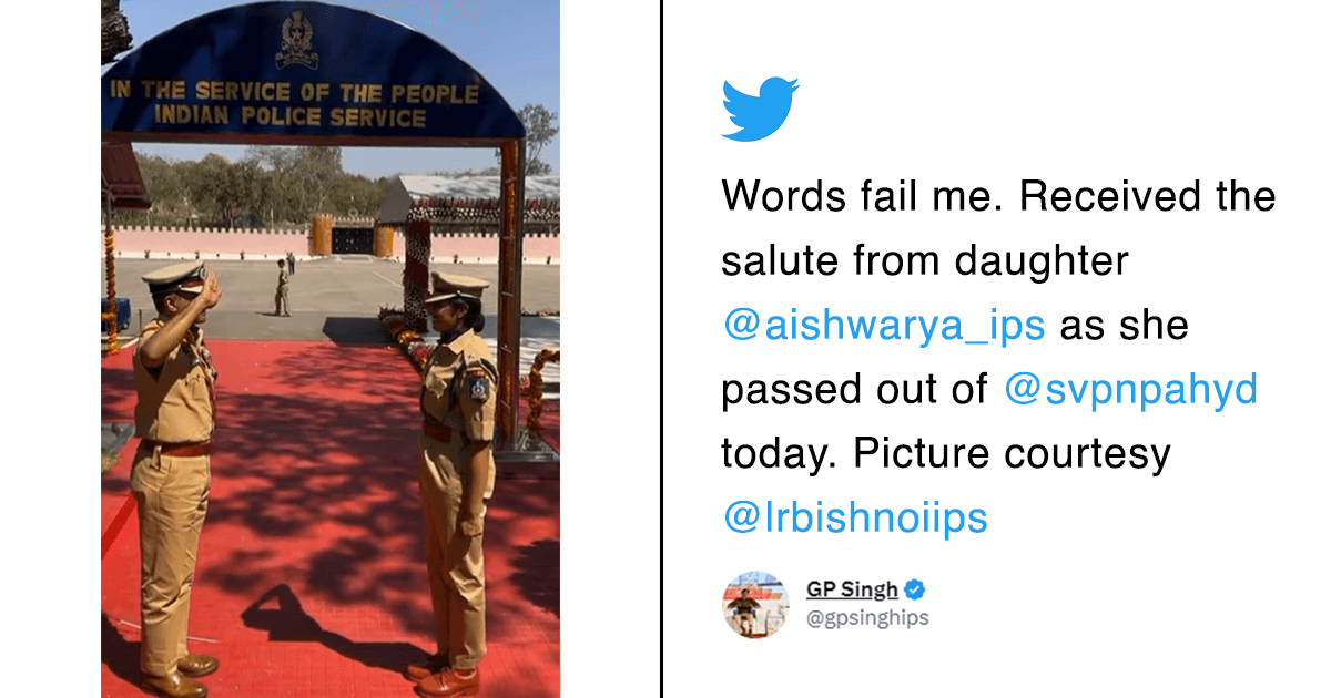 “Heartwarming”: This Assam Police Chief Saluted His Daughter At Her Passing Out Parade