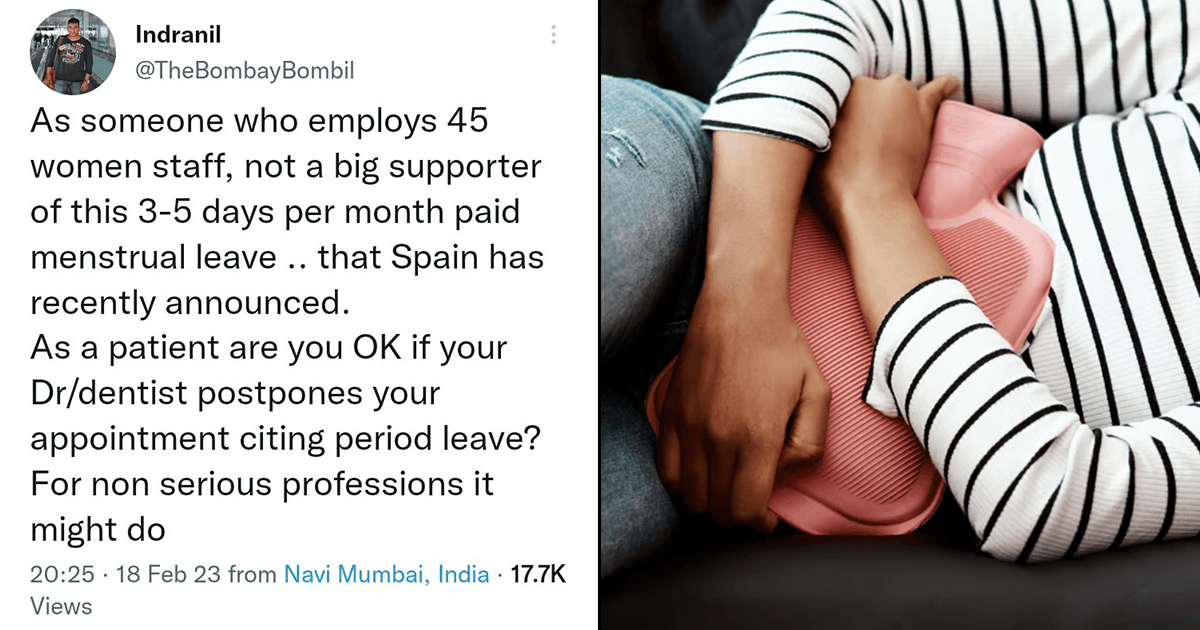 Twitter Schools This Man Who Said That He Isn’t A Supporter Of Paid Period Leaves