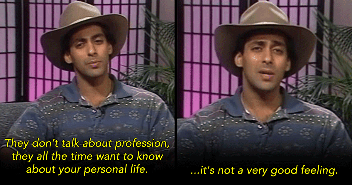 ‘Personal Is Personal’: Salman Khan Speaks Out Against Invasive Journalism In Throwback Interview