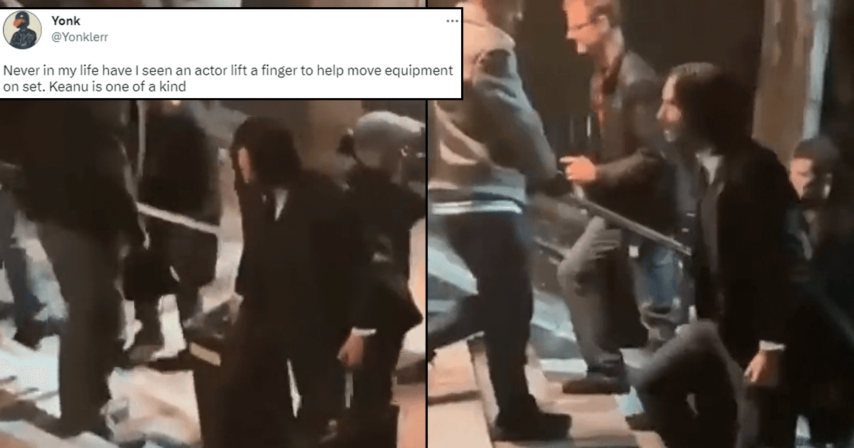 This Old Clip Of Keanu Reeves Carrying Production Equipment Is Yet Another Reason To Love Him