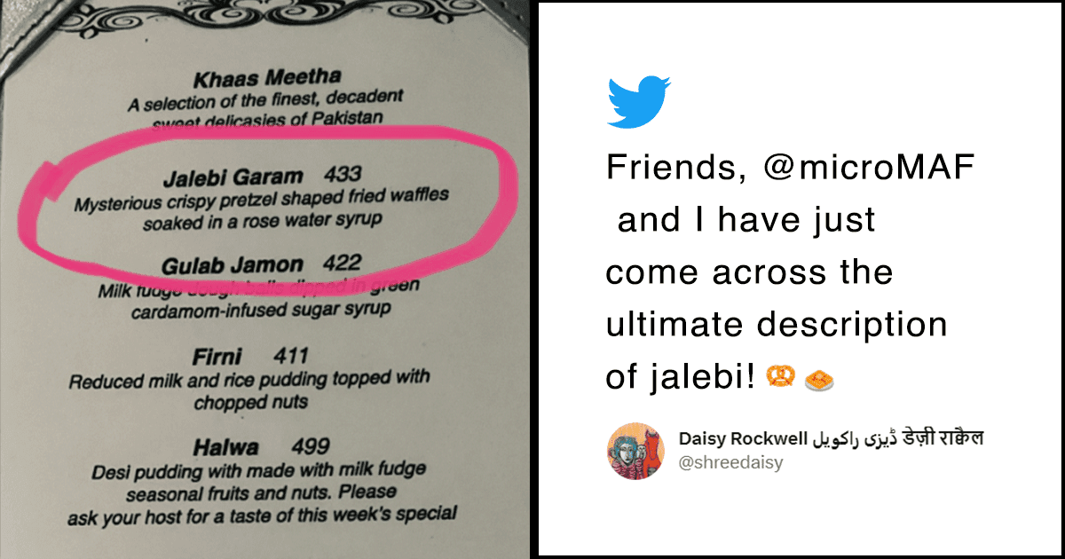 This Restaurant Calling Jalebis ‘Mysterious Crispy Pretzels’ Has The Internet Amused