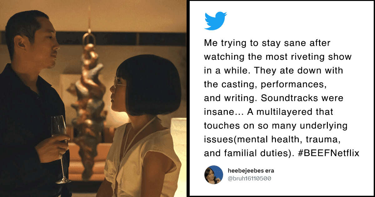 ‘Beef’ Is Being Called The Best Show On Netflix & Even Has A 99% On Rotten Tomatoes