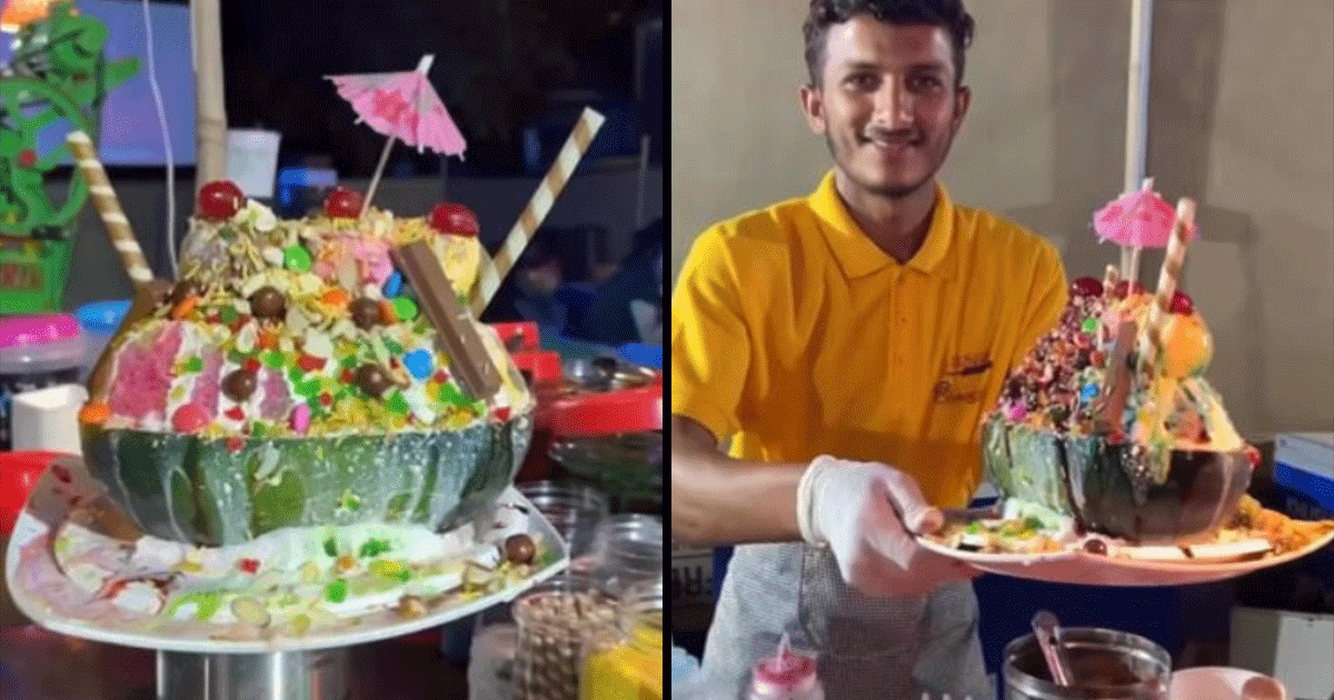 Only In Gujarat: Twitter Is Divided Over This ‘Watermelon Sundae’