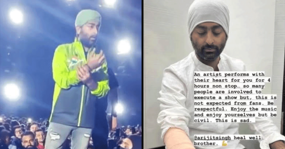 Arijit Singh Was Apparently Injured By An ‘Excited’ Fan At A Concert. What Is Wrong With People?