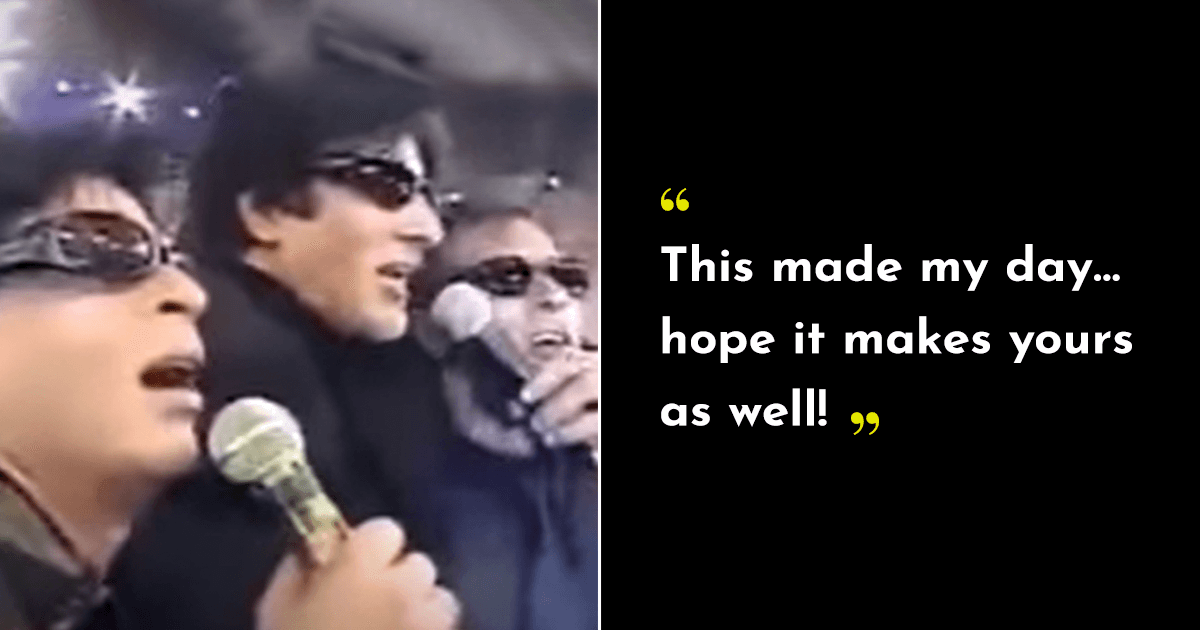 SRK, Big B & Salman Jamming Together On Stage Will Take You Back To The Good Ol’ Days Of Bollywood