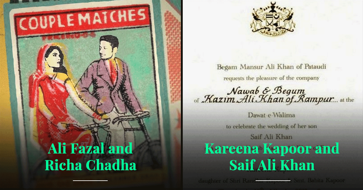 From SRK-Gauri To Virat-Anushka, Here Are The Wedding Cards Of 11 Celeb Couples