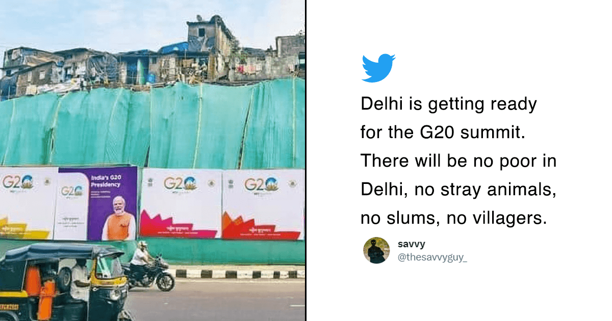 As Slums Get Covered For G20, We Become A Society That’d Rather Hide Than Do The Right Thing