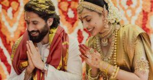 Naga Chaitanya’s Red Stole & Sobhita’s Gold Choker Are What Wedding Dreams Are Made Of