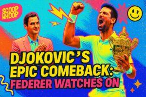 Novak Djokovc stays on track for Wimbledon glory, defeats Australia’s Alex de Minaur under Roger Federer gaze